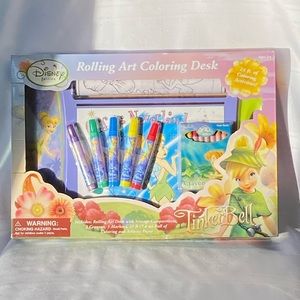 Disney Fairies Tinker Bell Rolling Art Coloring Desk Set